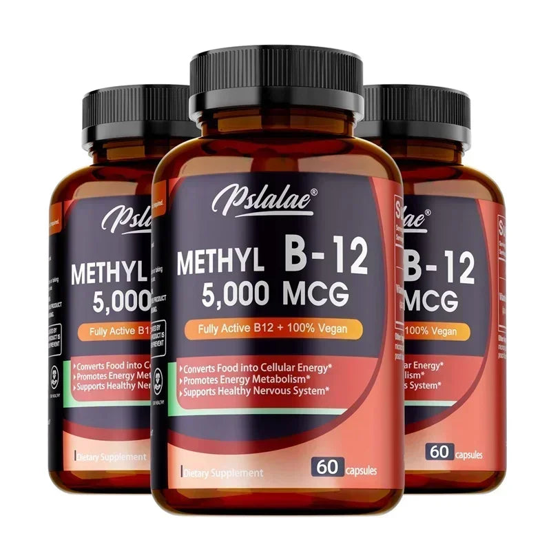 Vitamin B12 5000 Mcg - Supports Heart Health, Nervous System, Promotes Metabolism, Increases Energy Levels, Relieves Fatigue Healthy supplements