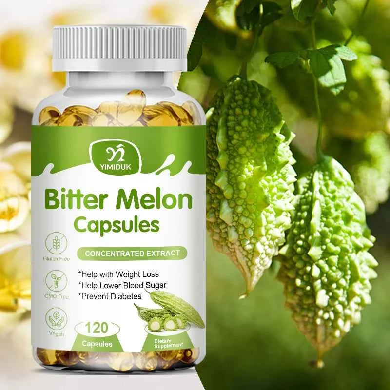 Buy 1 Get 1 Free! Bitter Melon Extract Supplement, for Natural Blood Sugar, Metabolism Booster & Weight Management Aid, Vegan