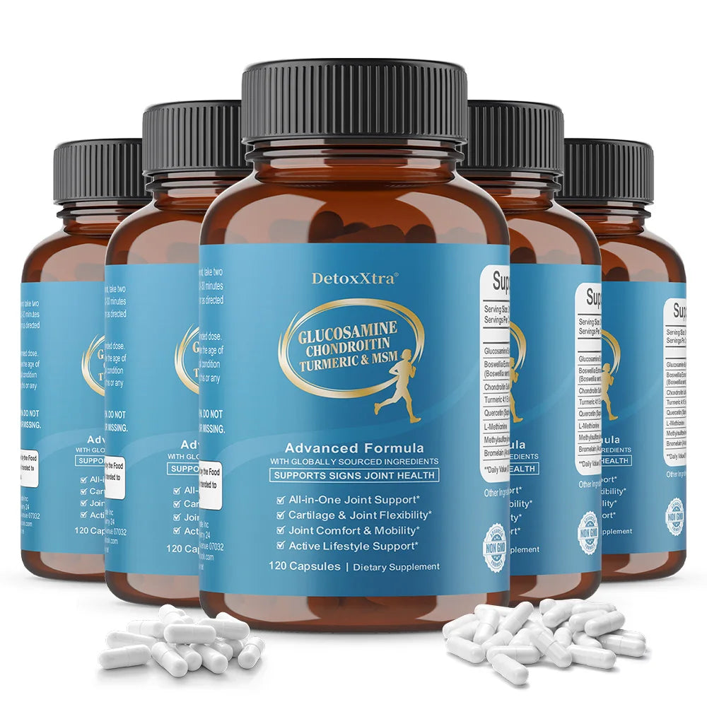 Glucosamine Chondroitin MSM | Joint Support Supplement Bone Health Support Flexibility & Cartilage Maintenance for Men & Woman Healthy supplements