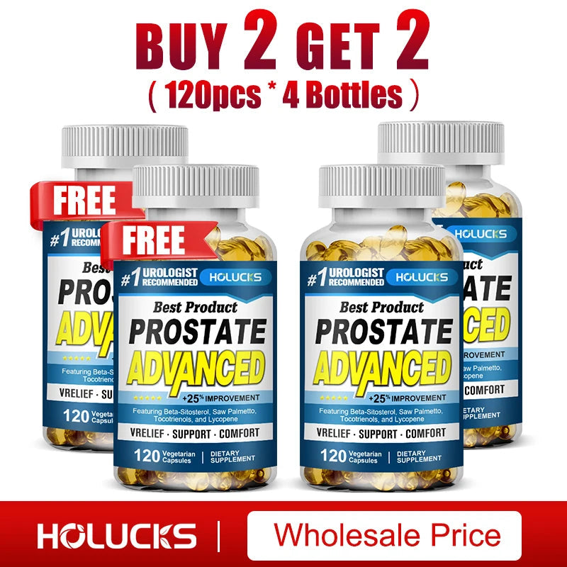 Prostate Advanced Supplement, Support Hair Health, Bladder Health, Reduce Nighttime Urination & Improve Daily Comfort for Men Healthy supplements