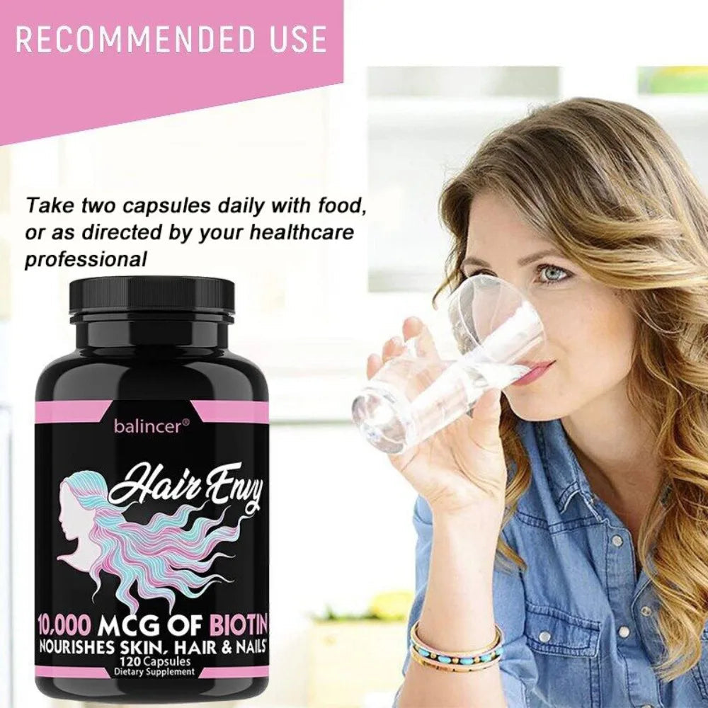 Hair, Skin & Nails Vitamin Supplement with Biotin, Keratin, Antioxidants, Supports Hair, Skin, and Nail Health for Women & Men Healthy supplements