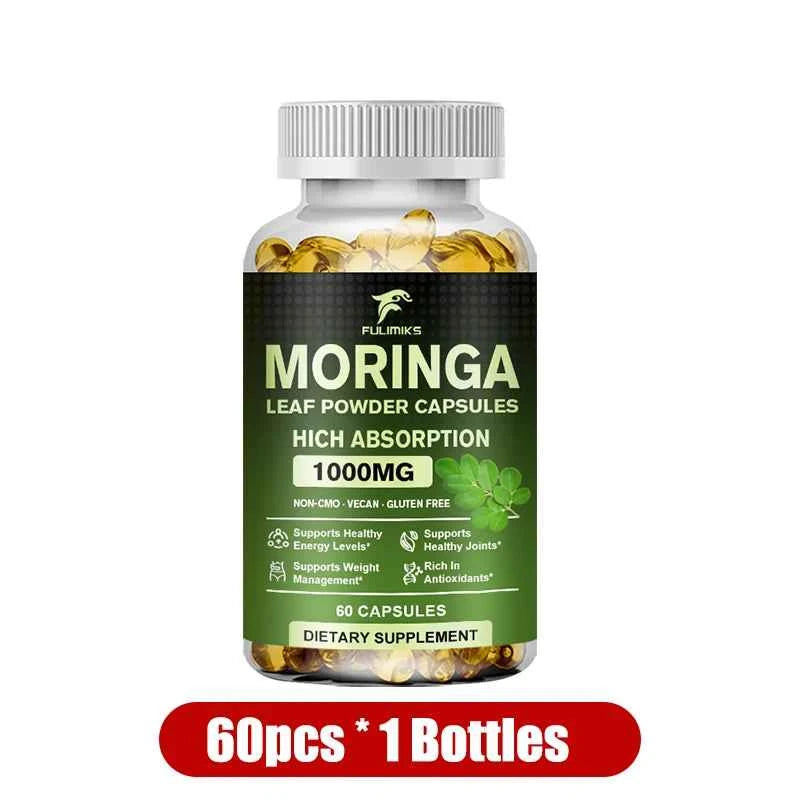 Buy 2 Get 2 Free! Pure Moringa Leaf Powder Supplement Energy, Metabolism and Immune Support,Weight Management, Non-GMO