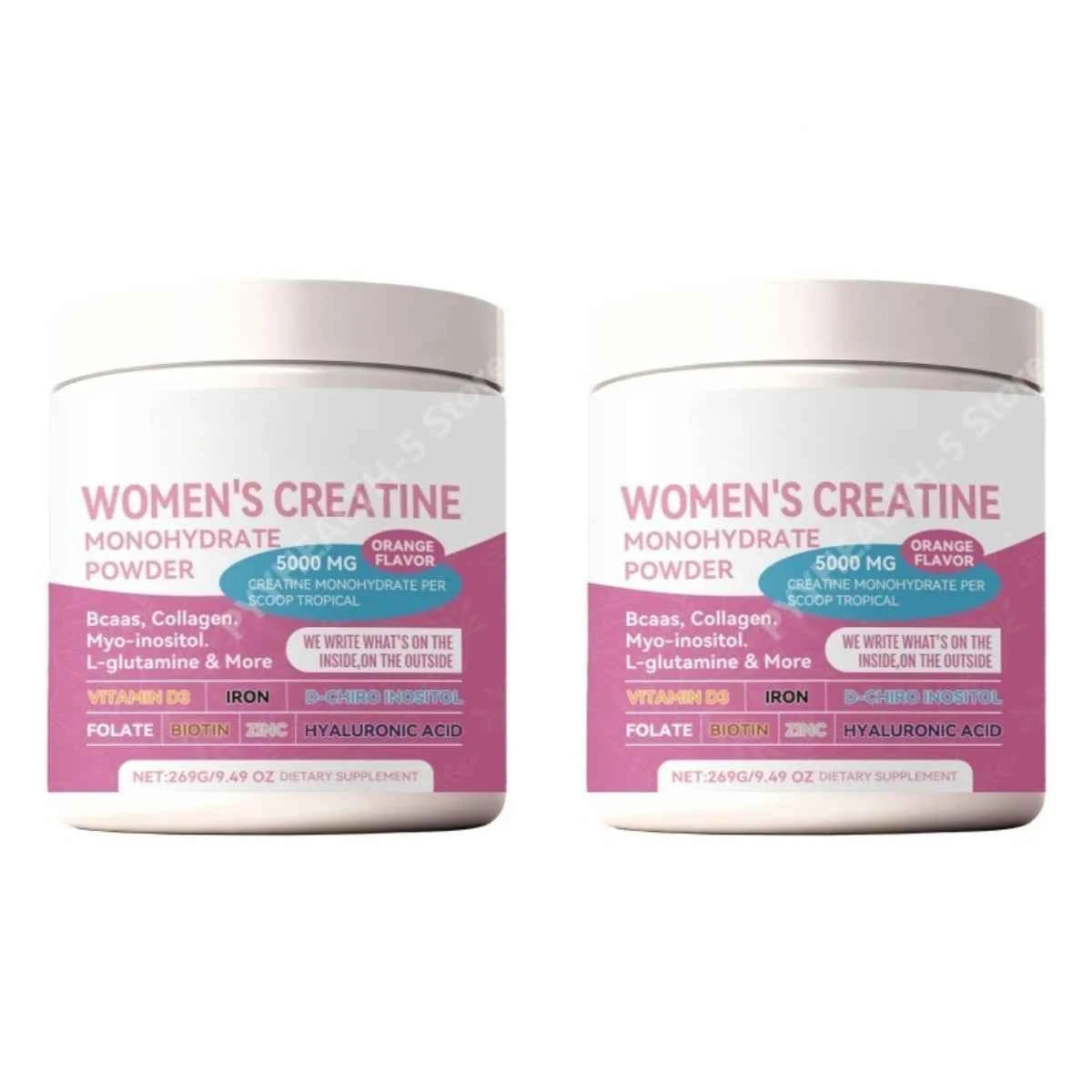 Female Compound Creatine Powder Supplement Powder for Nutrition Support, 3 Spoons Per Day, 269g