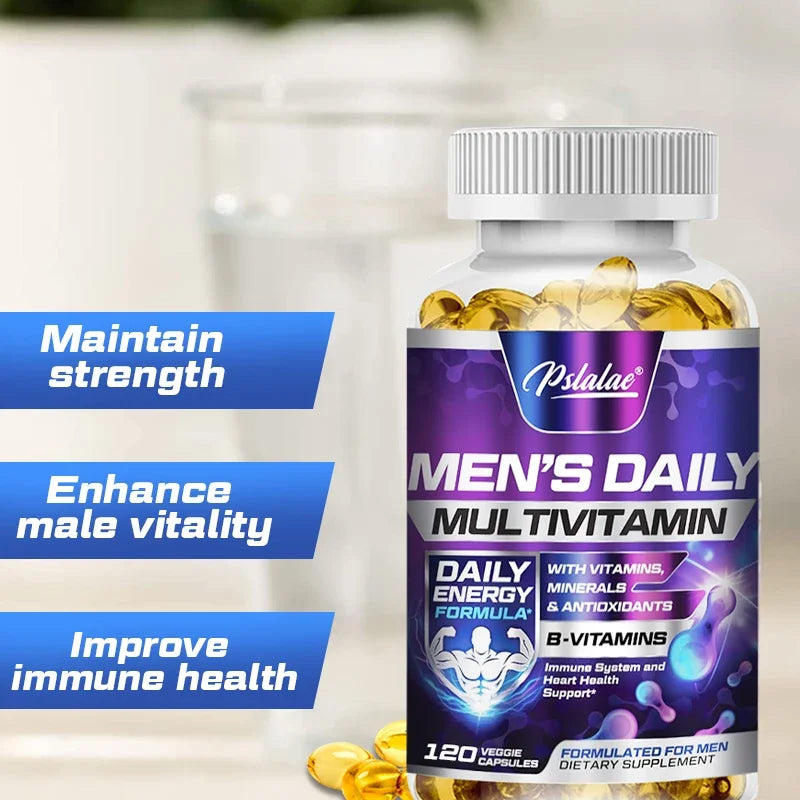 Men's Daily Multivitamin Supplement - Provides Cognitive Brain Health, Energy and Stamina, and Muscle Mass Healthy supplements