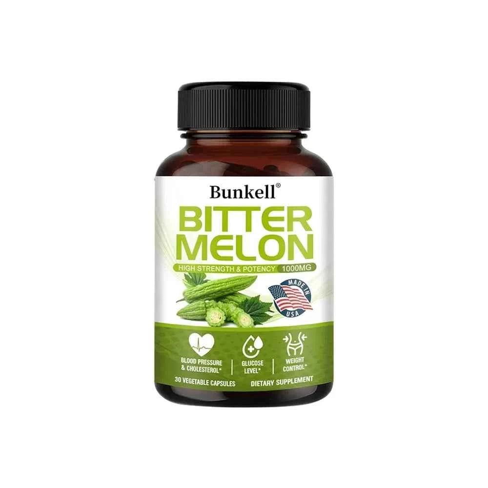 Revitalize Your Wellness with Bitter Melon Extract Capsules - 1000mg Plant Supplement for Metabolic Health and Weight Management