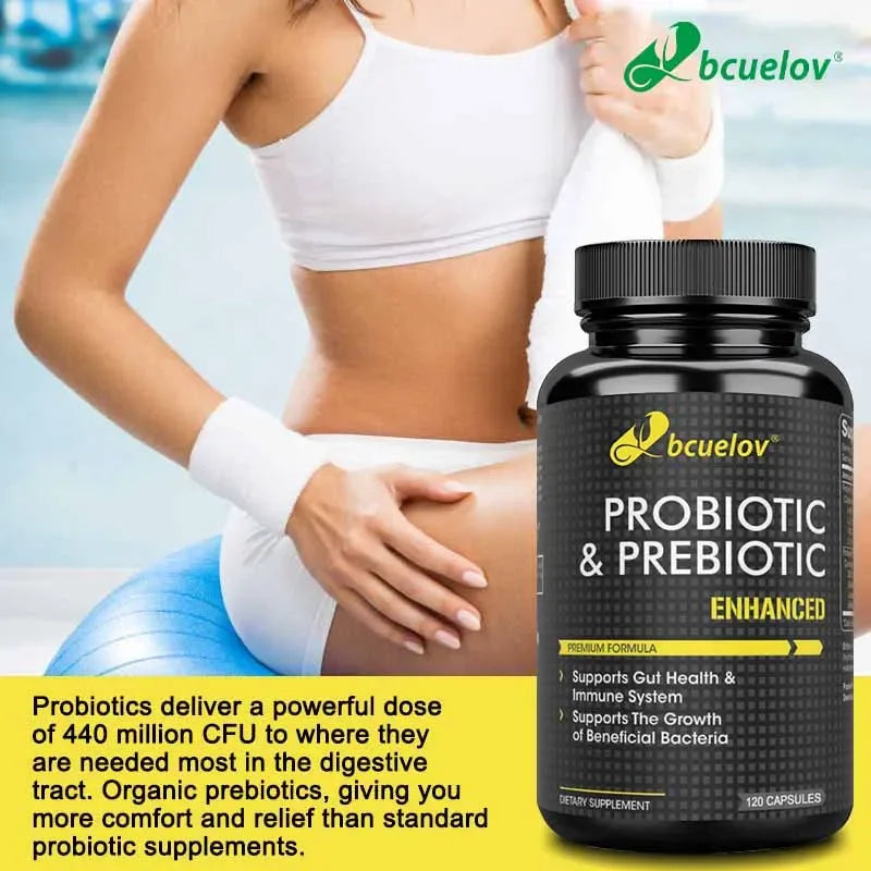 Probiotic and Prebiotic Supplements - Promote Immune and Digestive Health for Men and Women, Boost Metabolism, Gut Health Healthy supplements
