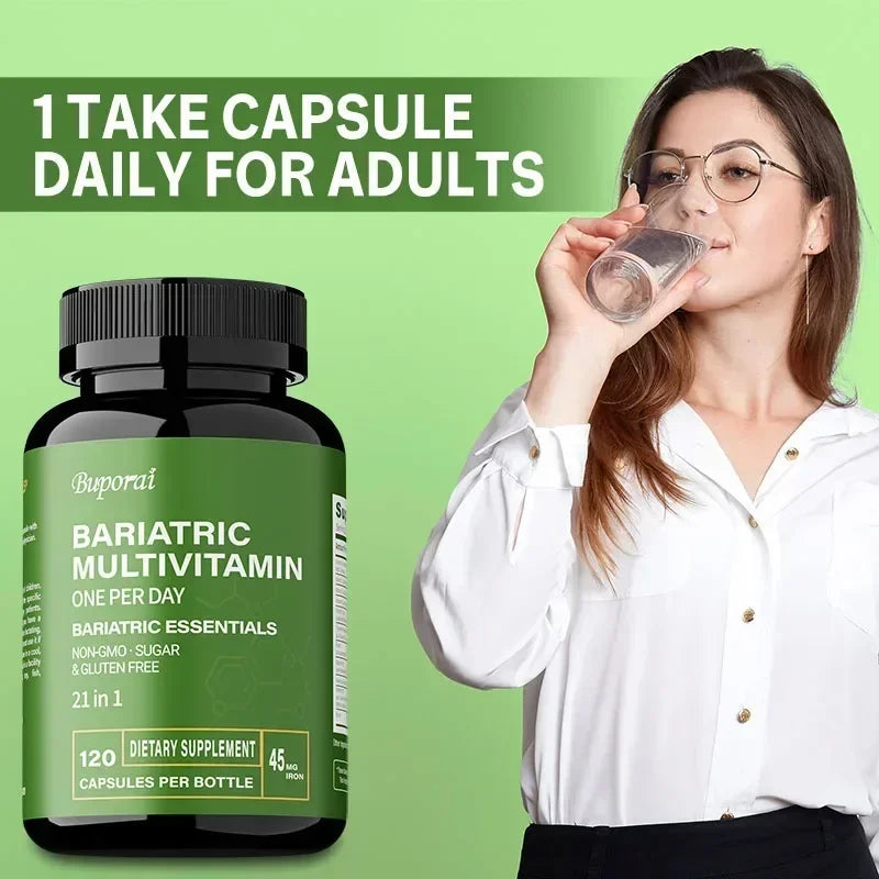 Bariatric Multivitamin Supplement - Maintaining Energy Levels, Promote Bone and Overall Health - Contains 21 Vitamins & Minerals Healthy supplements