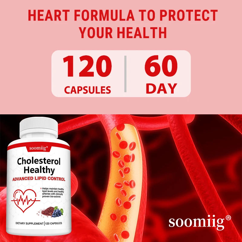 Red Yeast Rice Extract with Grape Seed Supplement Capsules for Heart Health Support - Skin & Eye Wellness, Vegan Friendly Healthy supplements
