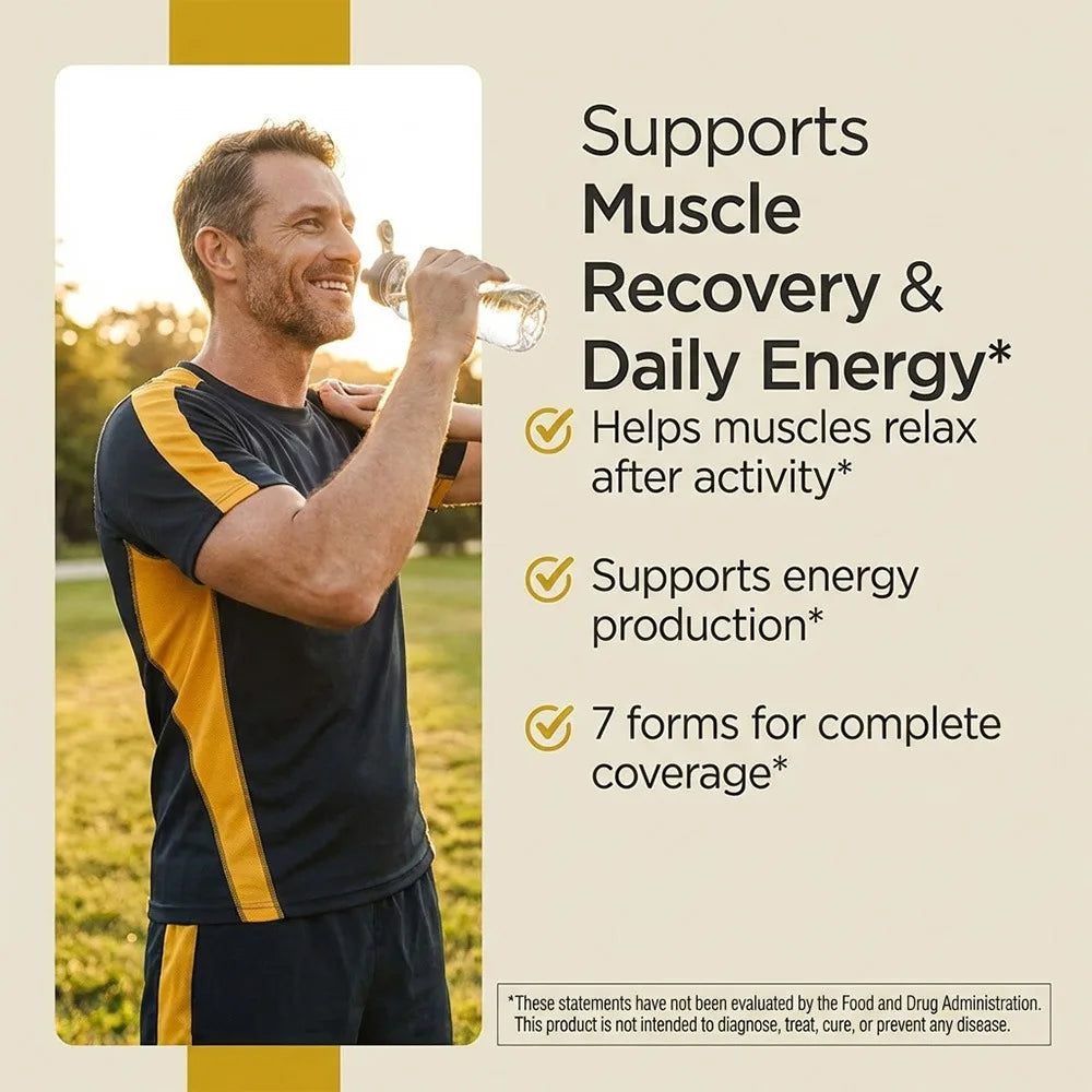 Magnesium Complex 500mg for Women & Men | 6 in 1 Magnesium Supplement with Zinc | Quality Sleep & Muscle Health Healthy supplements