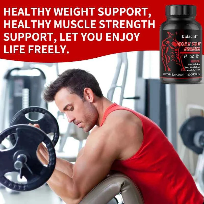 Belly Fat Burner Capsules - Fat Burning, Supports Energy Metabolism, Appetite Suppression, Weight Management Dietary Supplement