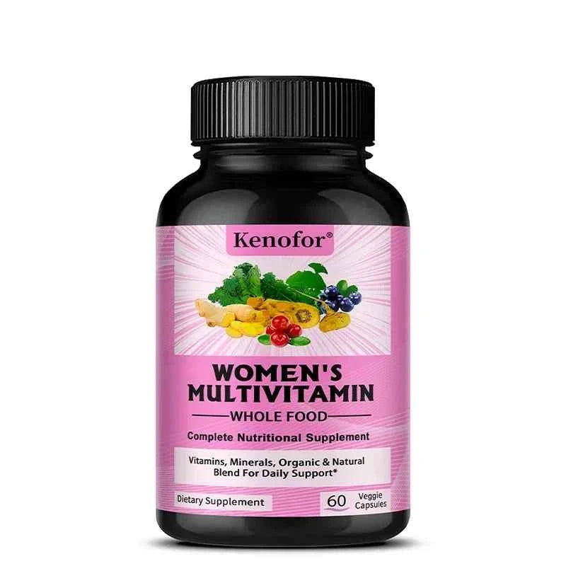 Women's Complete Multivitamin Multimineral Capsules - Hair Skin Nails & Joint Support, Heart Brain Immune Health, 120 Counts