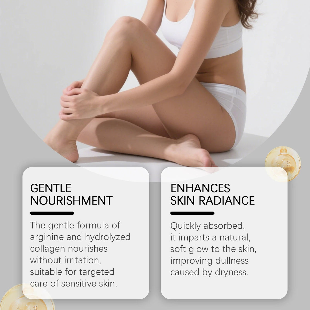 OceAura 100ml Vitamin C Skin Care Body Oil Moisturizes Skin Smooth, Moist and Shiny Skin Care Body Oil Healthy supplements