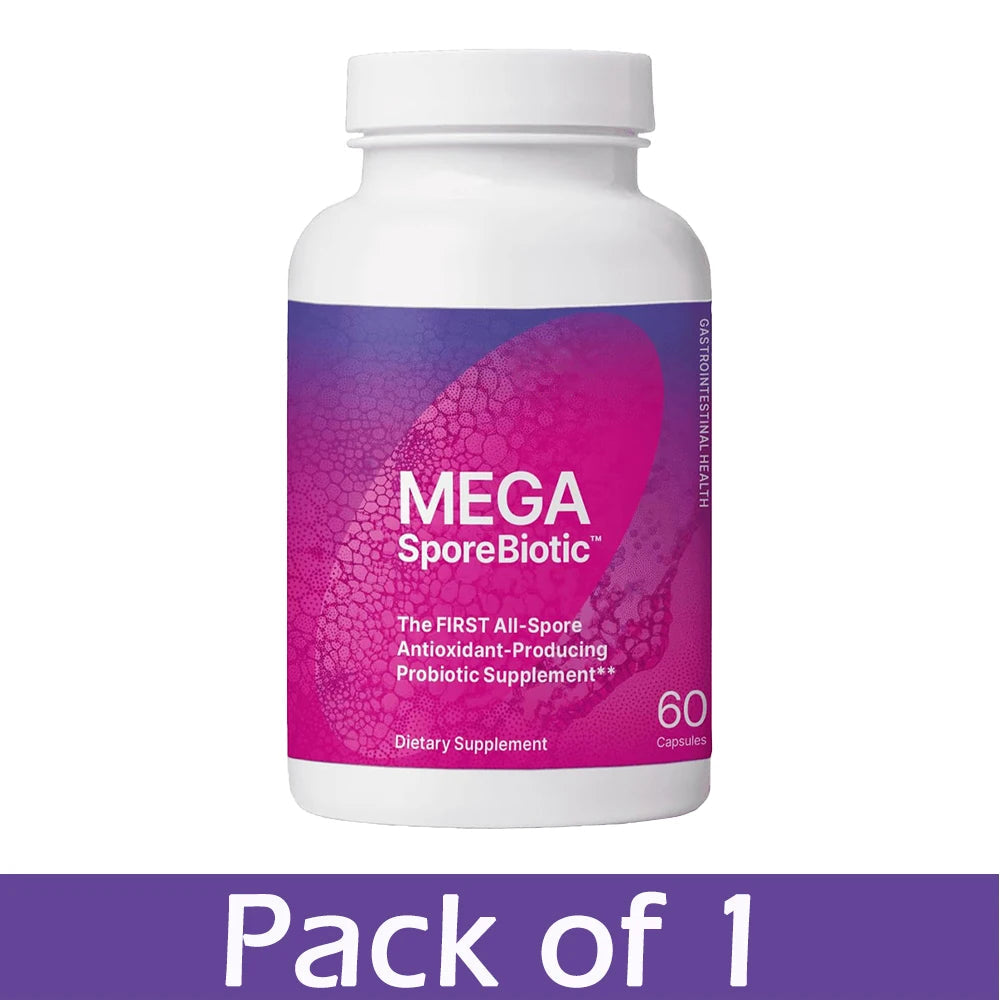 MegaSporeBiotic Probiotics Capsule for Digestive & Gut Health - Mens & Womens Probiotic Nutritional Supplements with Spore-Based Healthy supplements