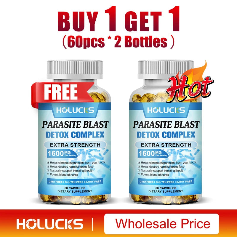 Extra Strength Parasite Cleanse Supplement, Natural Herbal Blend, Support Intestinal Health & Full Body Detox for Men & Women Healthy supplements