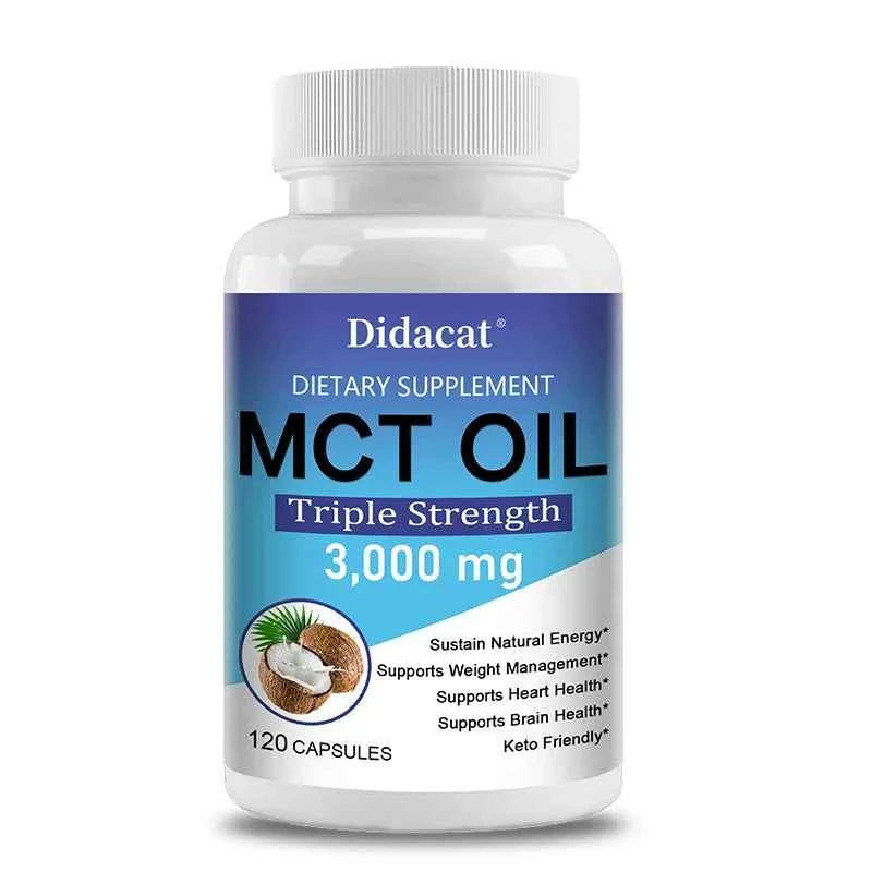 MCT Oil Dietary Supplement, Help Weight Management, Supports Energy, Ketogenesis and Brain Health, Ketogenic Friendly