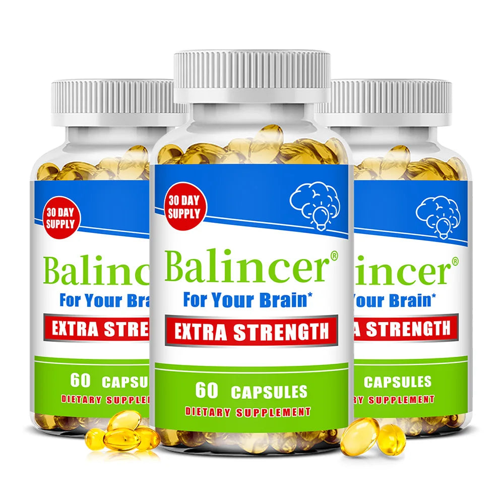 Vitamin D Capsules, Natural Brain Health Supplement, Support Cognitive Function, Memory, Concentration, Immune & Muscle Wellness Healthy supplements