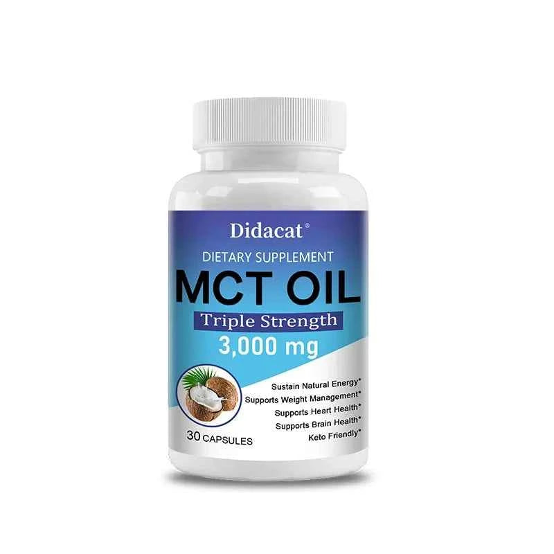 MCT Oil Dietary Supplement, Help Weight Management, Supports Energy, Ketogenesis and Brain Health, Ketogenic Friendly