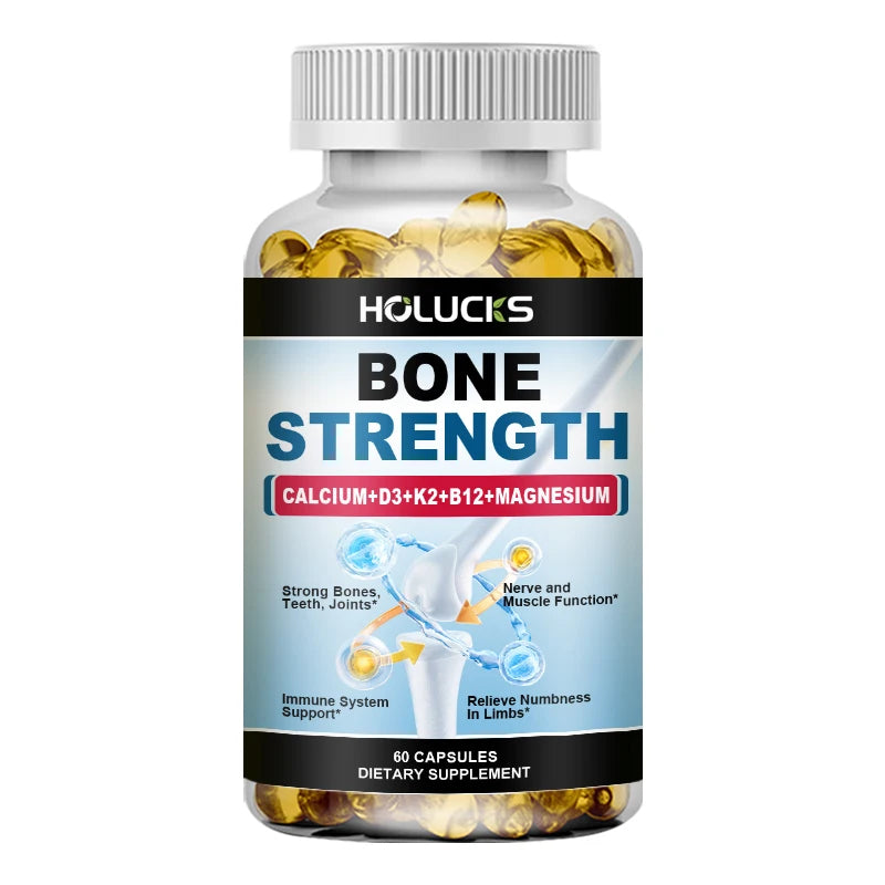 Calcium & Magnesium Supplement with Vitamin D3 K2, Supports Bone Density, Muscle Function, Joint Flexibility & Long-Term Health Healthy supplements