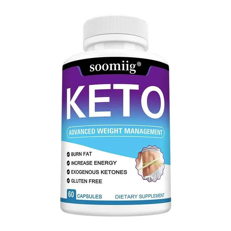 Keto Supplement Capsules, Detoxifies, Help Suppress Appetite, Promote Digestive Health, Suitable for Both Men and Women