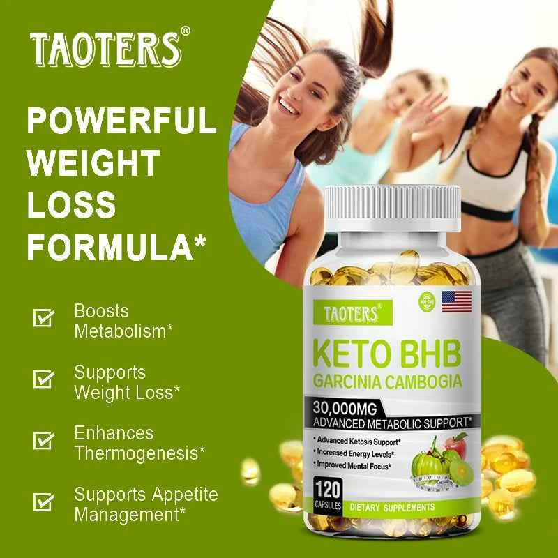 BHB Keto Apple Cider Vinegar Capsules Maintain Body Shape Weight Management Metabolism Detox Dietary Supplement