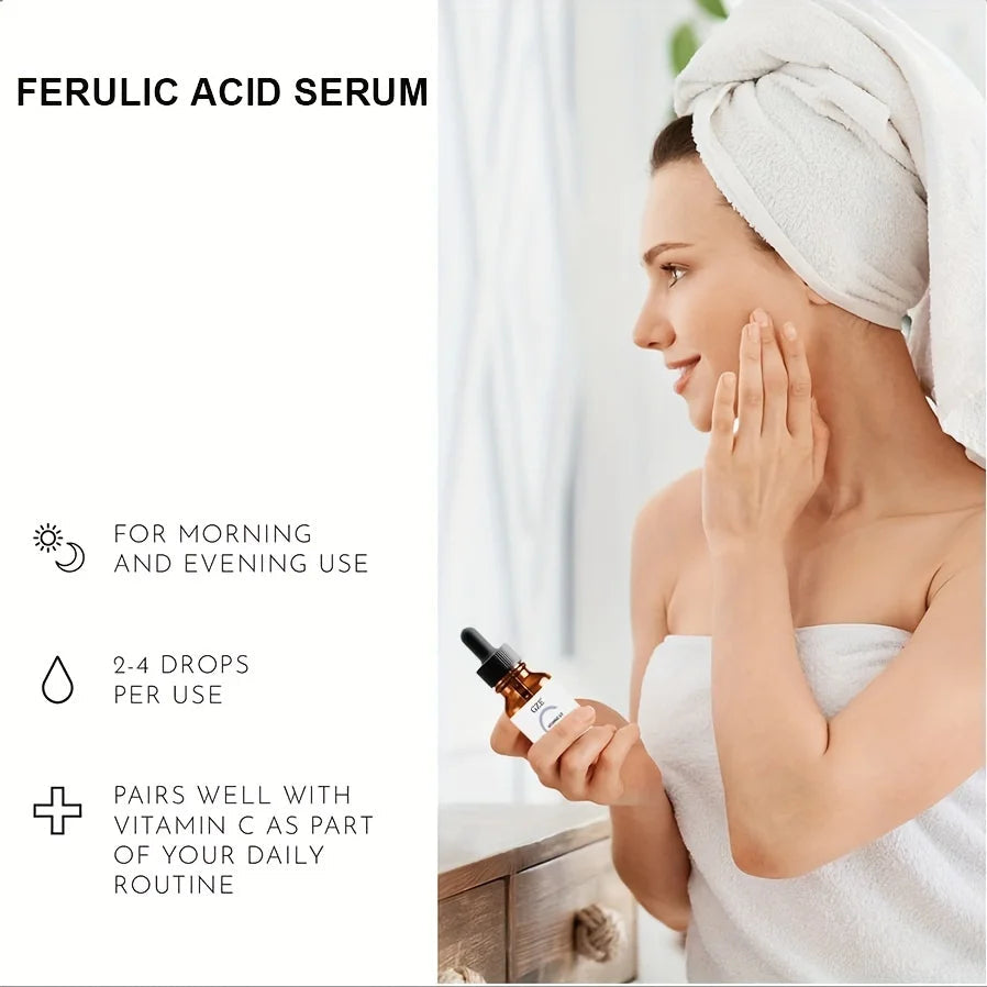 GZE Ferulic Facial Serum with Vitamin C, Vitamin E, & Absorbic Acid - Make you looks Younger, Skin Brightening Face Essence Healthy supplements