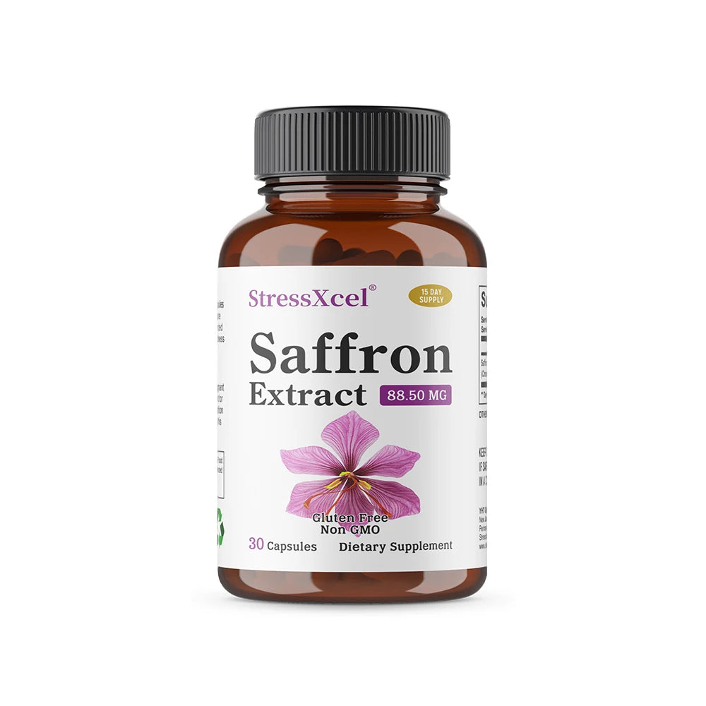 Saffron Extract Capsules, Antioxidant Daily Wellness Supplement, Improve Eye Health, Promotes Blood Circulation & Metabolism Healthy supplements