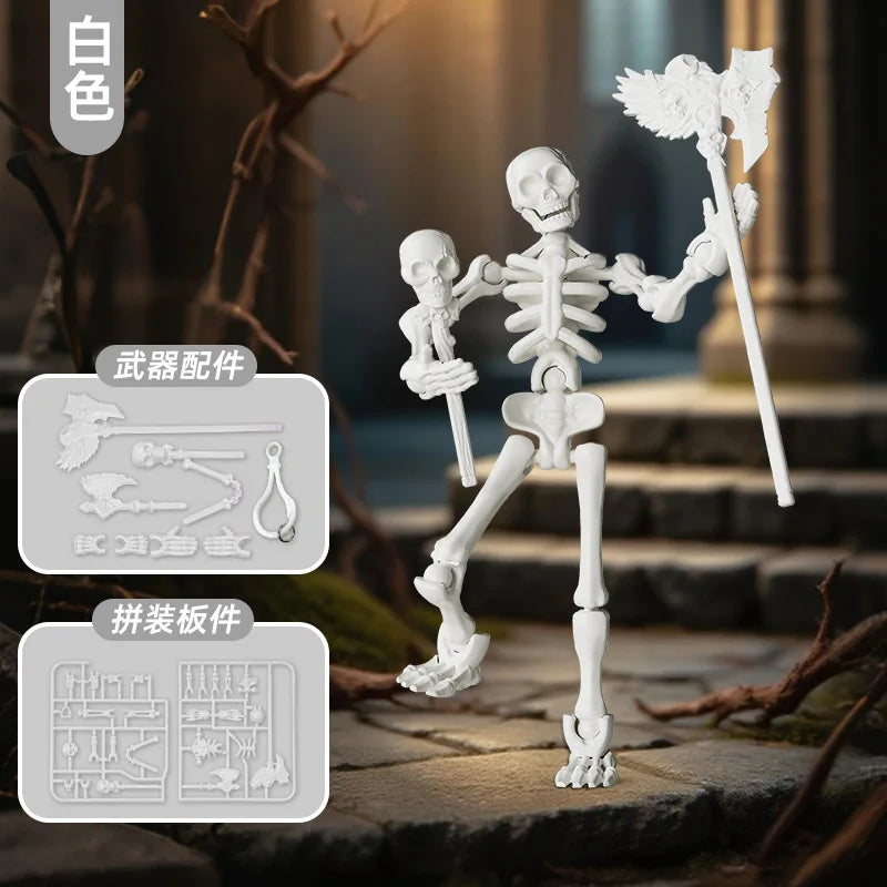 3D Skeleton Model Assembly Toy Multi Joint Mobile Skull and Bone Puppet Decoration Action Figures Anime Gifts Games Toys Healthy supplements