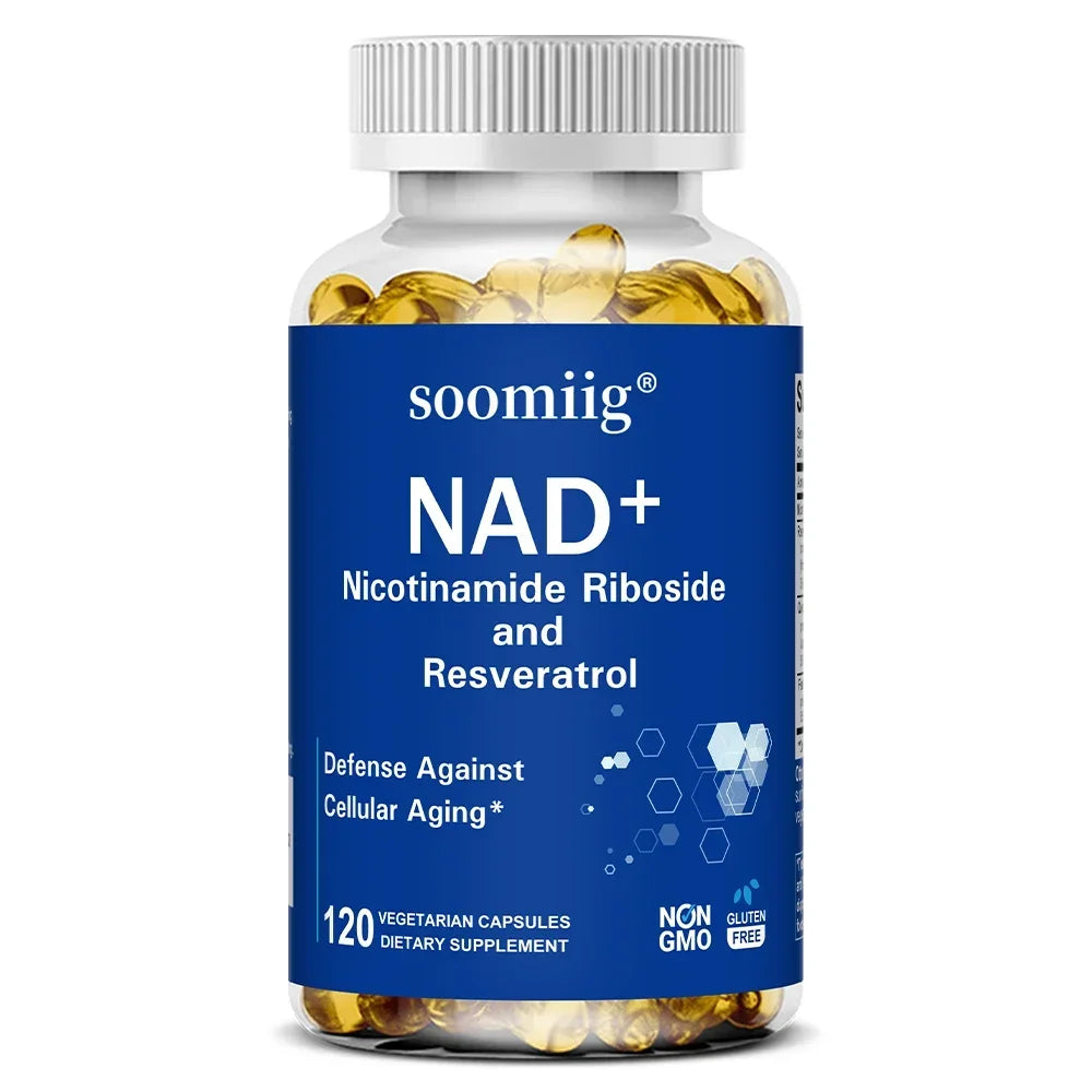 NAD Supplement, with Resveratrol - Support Cellular Health, Stamina & Healthy Aging, Promotes Blood Circulation Healthy supplements