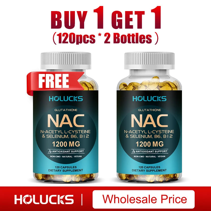 Natural NAC Supplement, Detox & Antioxidant, Anti-Aging, for Liver Health, Immune Support, Skin Care, Hair, Nails Healthy supplements