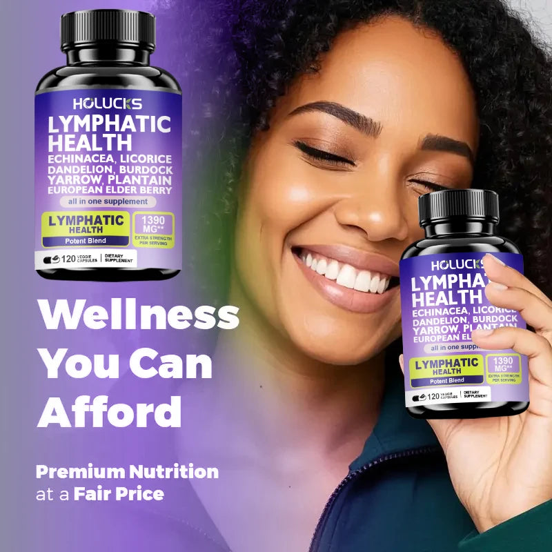 Buy 1 Get 1 Free! Premium Lymphatic Health Supplement, for Reduces Swelling, Boosts Immune Defense & Healthy Fluid Circulation Healthy supplements