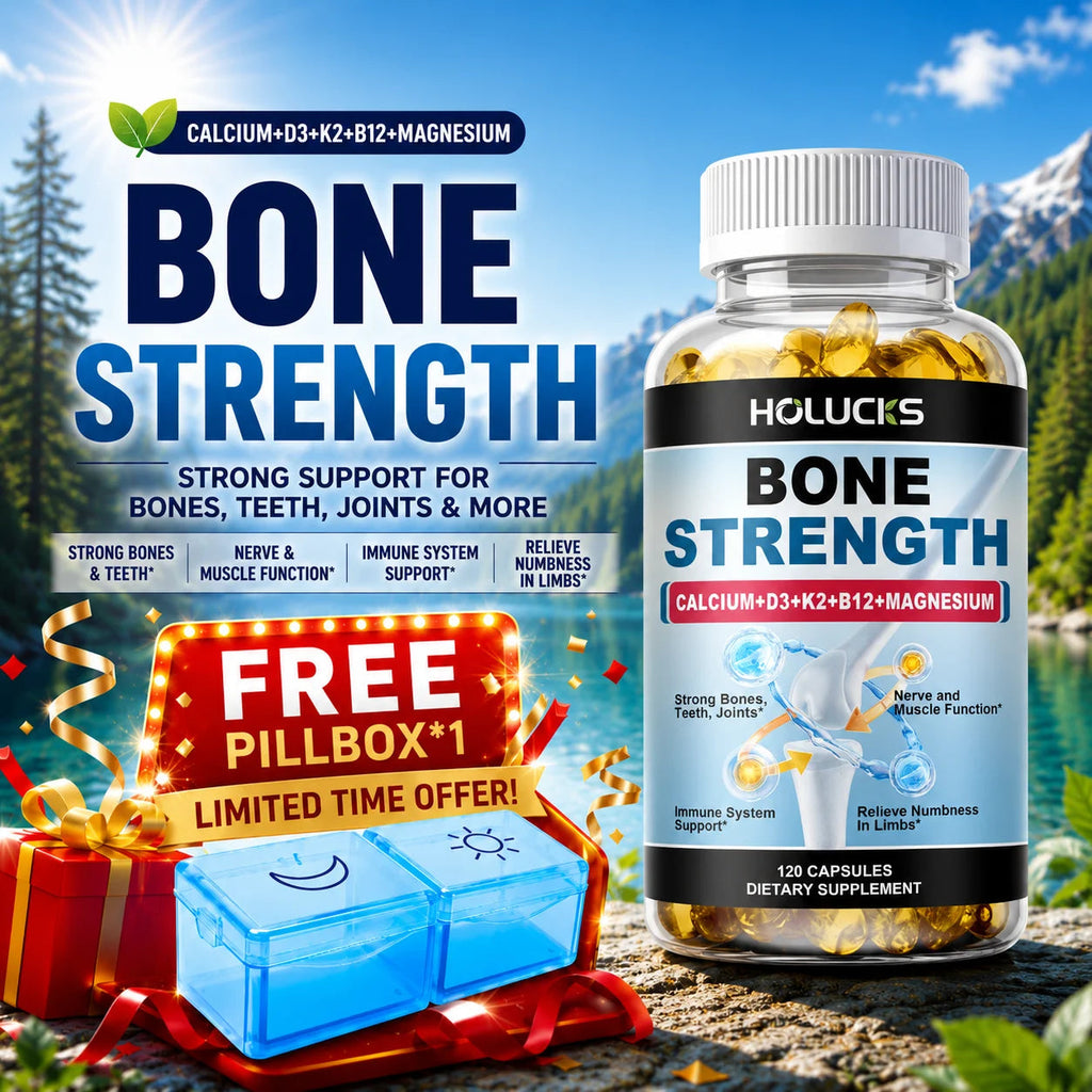 Bone Strength Complex with Calcium, D3, K2 & Magnesium, Supports Healthy Bones, Joint Mobility & Muscle Function for Adults Healthy supplements