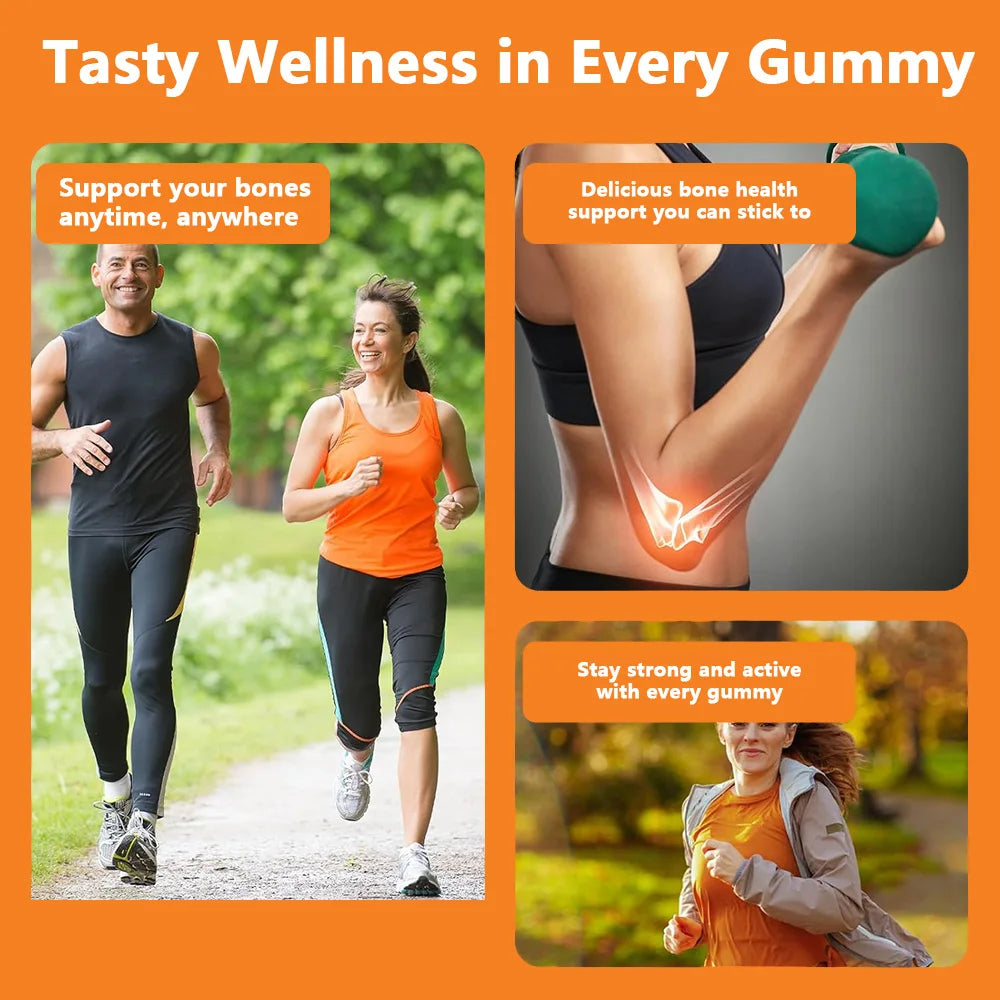 3-in-1 Gummies with Vitamins D, K2, and Calcium Supplements To Support Bone and Heart Health and Boost Immune Health Healthy supplements