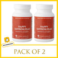 Happy Saffron Supplements Saffron Extract for Mood & Memory, Eye Health - Joint Supplement for Women & Men - 90 Vegan Capsules Healthy supplements