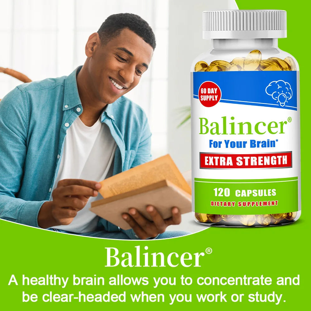 Vitamin D Capsules, Natural Brain Health Supplement, Support Cognitive Function, Memory, Concentration, Immune & Muscle Wellness Healthy supplements