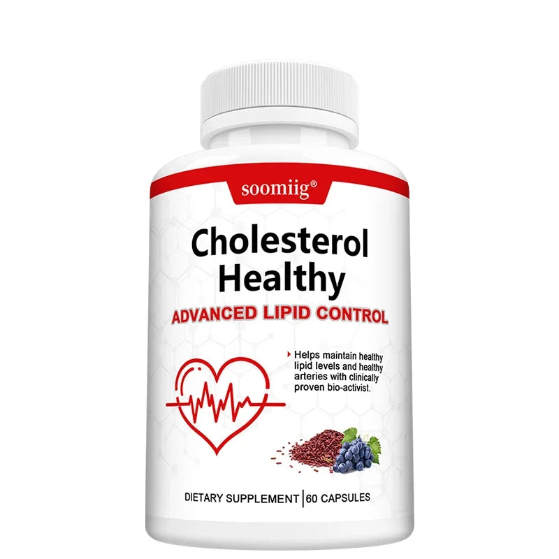 Red Yeast Rice Extract with Grape Seed Supplement Capsules for Heart Health Support - Skin & Eye Wellness, Vegan Friendly Healthy supplements