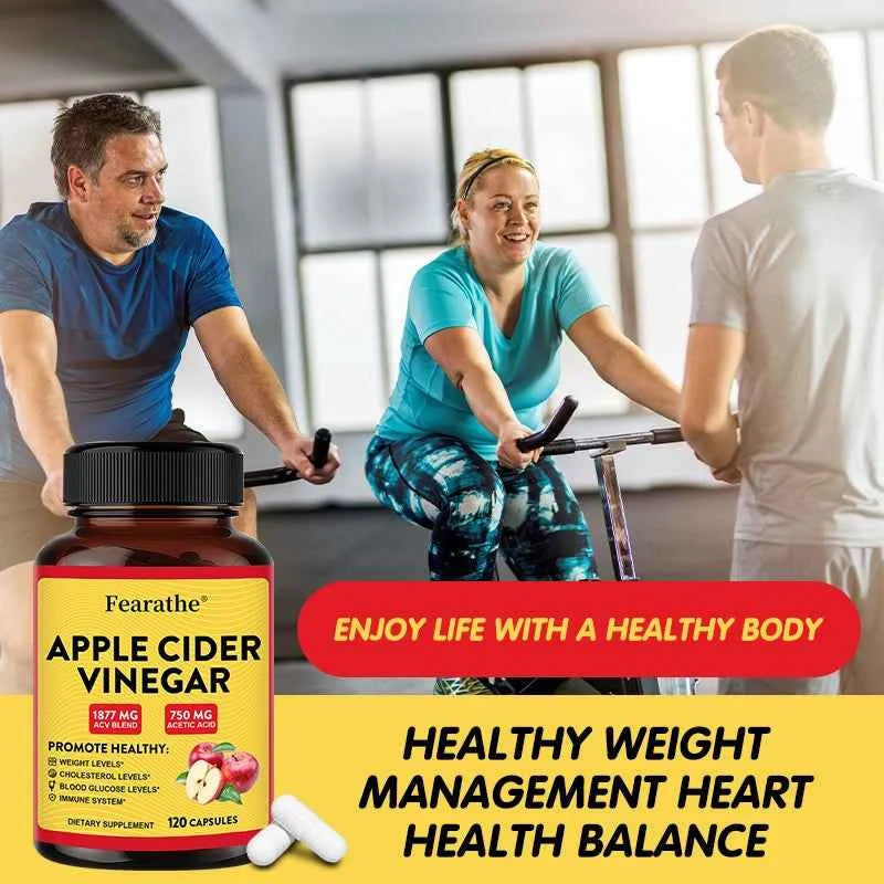 Apple Cider Vinegar - Vitamin D3 & Zinc,Immune & Weight Management Support,Healthy Supplement Non-GMO