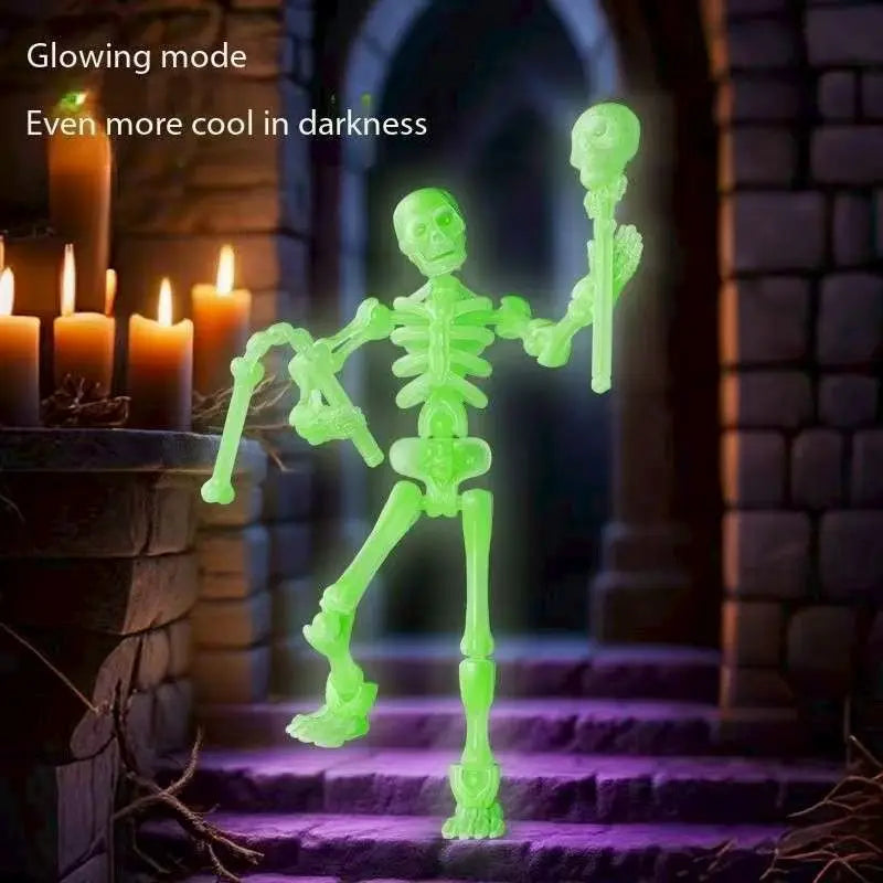 3D Skeleton Model Assembly Toy Multi Joint Mobile Skull and Bone Puppet Decoration Action Figures Anime Gifts Games Toys Healthy supplements