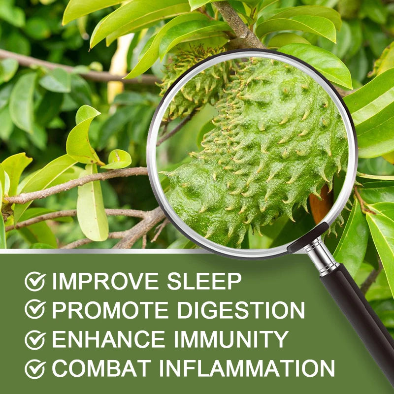 YIMIDUK Graviola Soursop Supplement, Supports Immune Health, Digestive Comfort, Sleep Quality & Overall Body Wellness Daily Healthy supplements