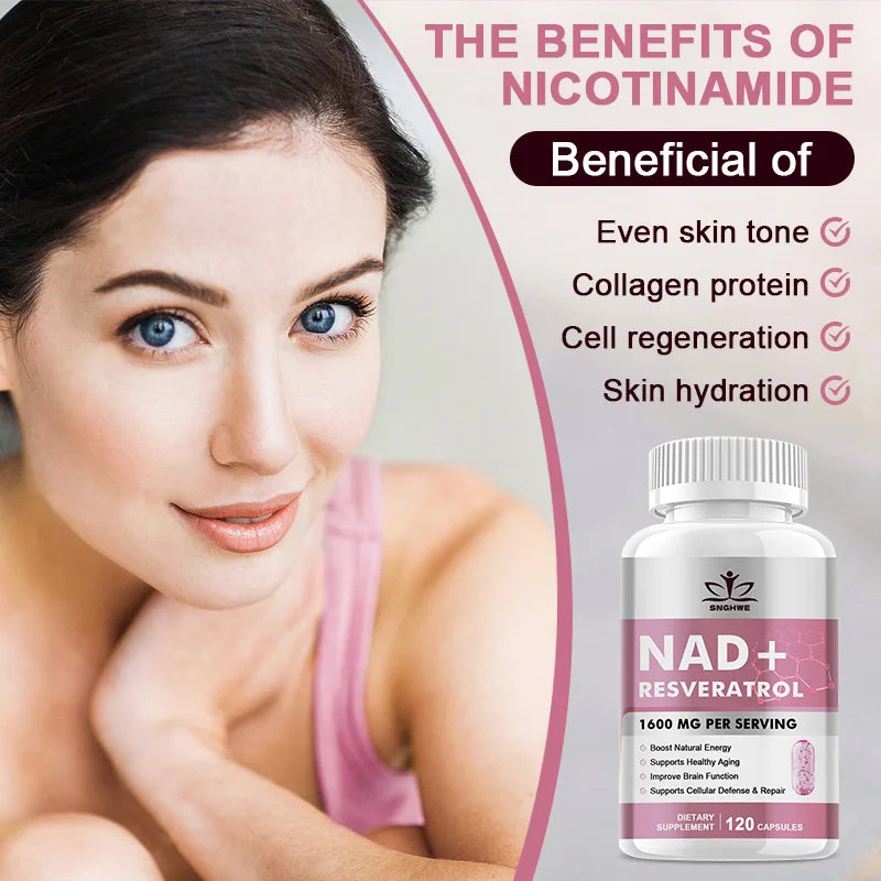 NAD Supplements - Anti-Aging Cell Booster,NAD+ Booster, Nicotinamide Riboside Alternative, Natural Energy & Cellular Health Healthy supplements
