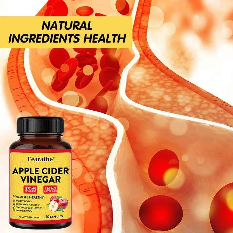 Apple Cider Vinegar - Vitamin D3 & Zinc,Immune & Weight Management Support,Healthy Supplement Non-GMO