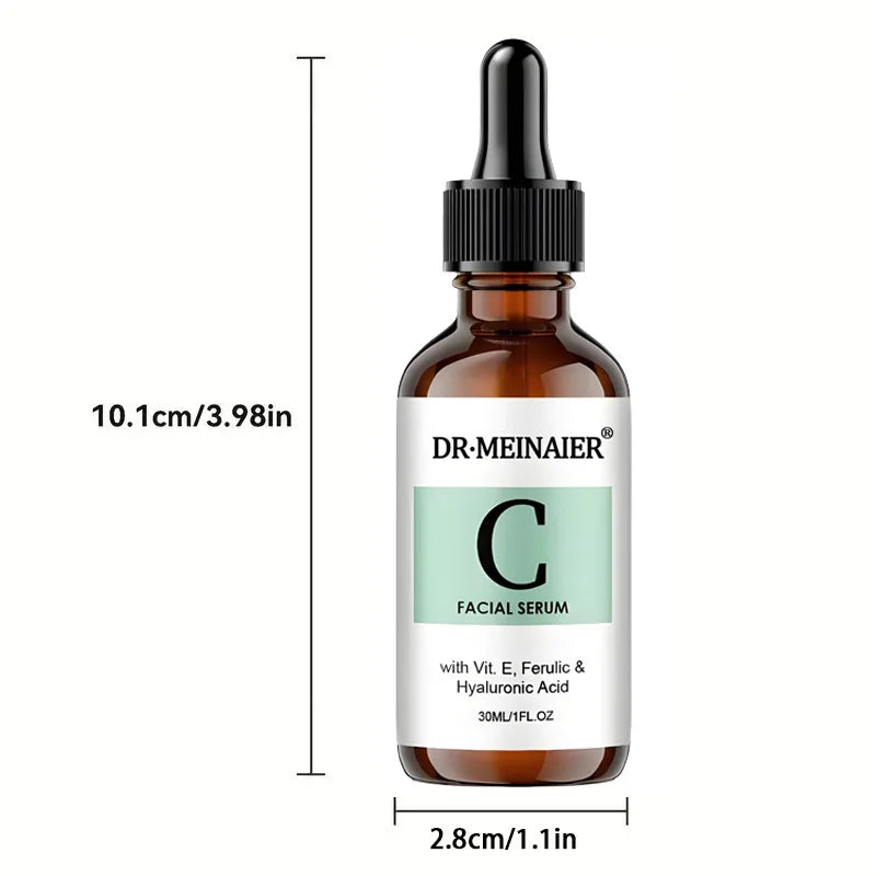 Vitamin C Essence Liquid (20% pure L-ascorbic acid, ferulic acid, vitamin E and hyaluronic acid), suitable for face and eyes,2PC Healthy supplements
