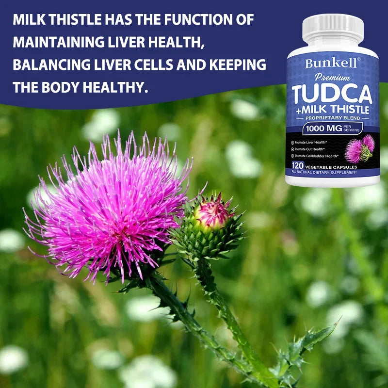 Fatty Liver Cleanse Detox Supplement - with Milk Thistle, for Men and Women, Helps Liver Health, Health Promotion, Antioxidant Healthy supplements