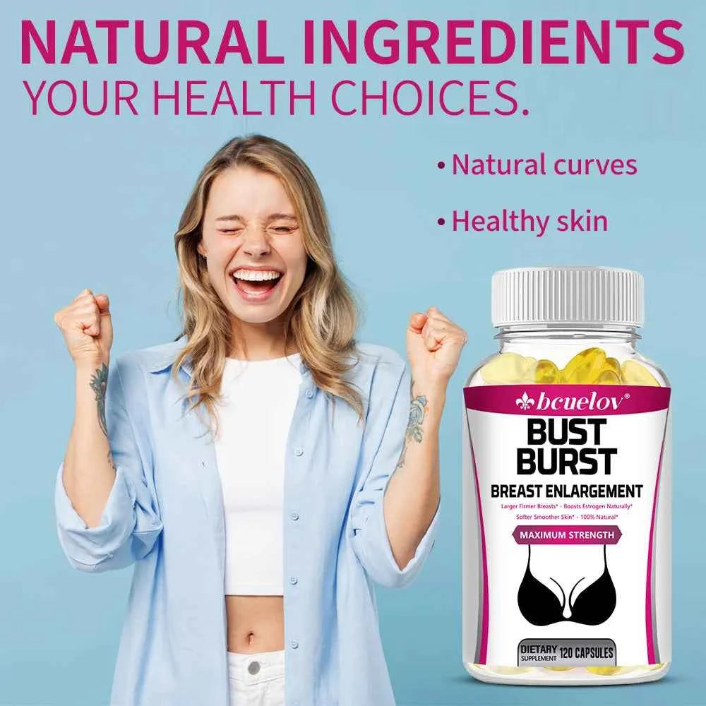 Pueraria Mirifica Supplements - 1000 Mg, Supports Breast Roundness, Firmness, Elasticity and Improves Women's Self-confidence
