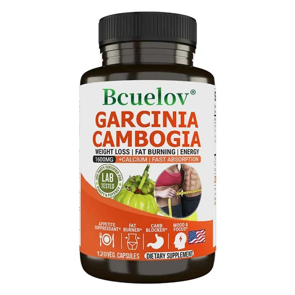 Bcuelov Garcinia Cambogia Capsule for Women & Men Fat Burning, Intestinal Cleansing, weight Management Supplement, NON-GMO