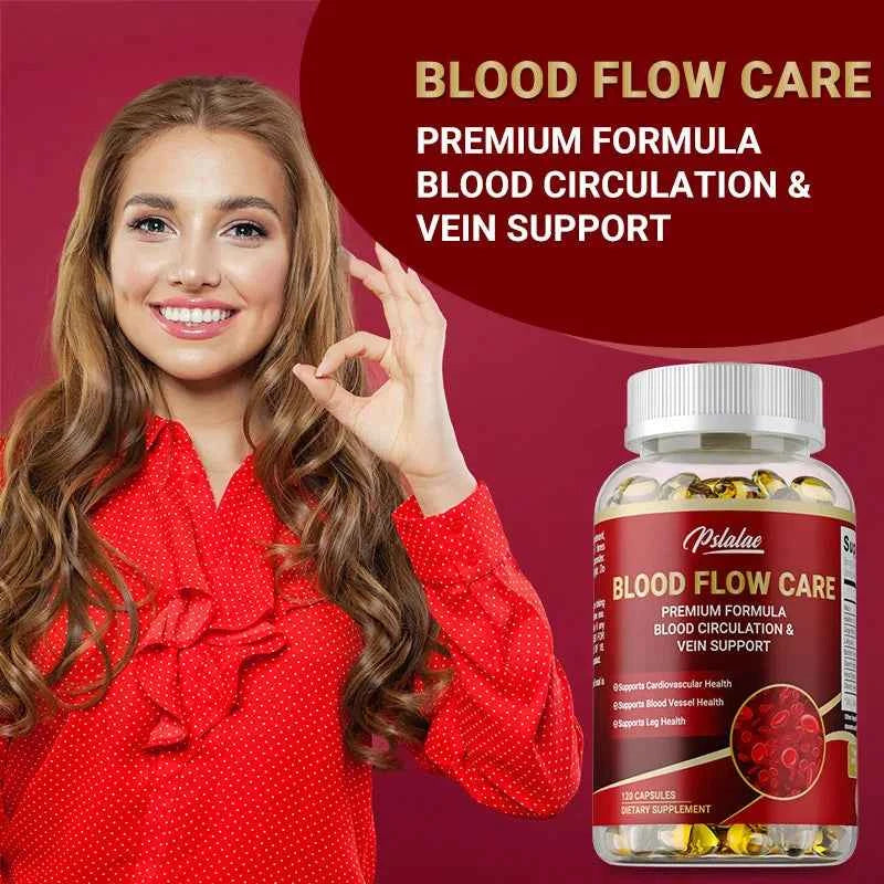 Blood Flow Care - Promotes Leg Vein, Heart, Blood Vessel and Cardiovascular Health, Supporting Blood Circulation
