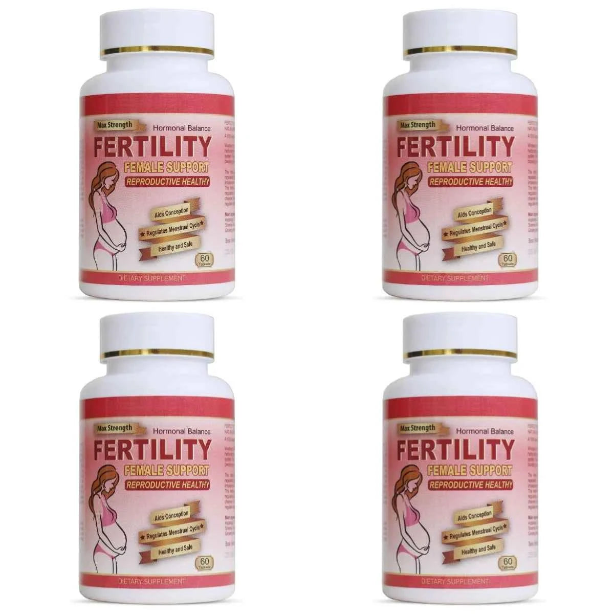 Female Fertility Vitamins for Women, Pre Pregnancy Prenatal Supplement for Prenatal Daily Routine, 60 Count Tablets