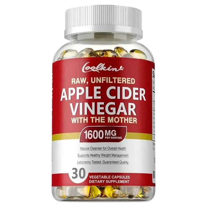 Apple Cider Vinegar Capsules - Supplement B Vitamins, Weight Management, Detox, Relieve Bloating and Constipation, Fat BurnerSup