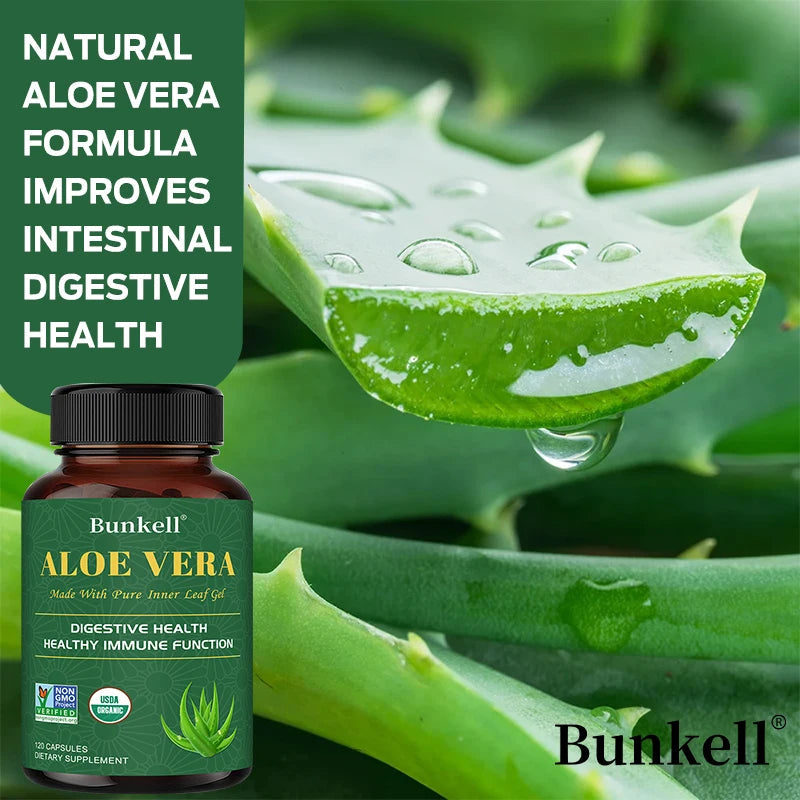 Aloe Vera Supplement - Made with Organic Aloe Vera, Support Digestion, Skin and Joint Health for Men and Women Healthy supplements