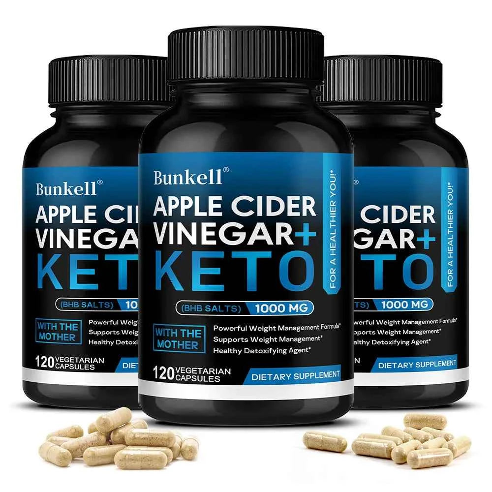 Keto Apple Cider Vinegar Capsules for Weight Management & Digestive Health