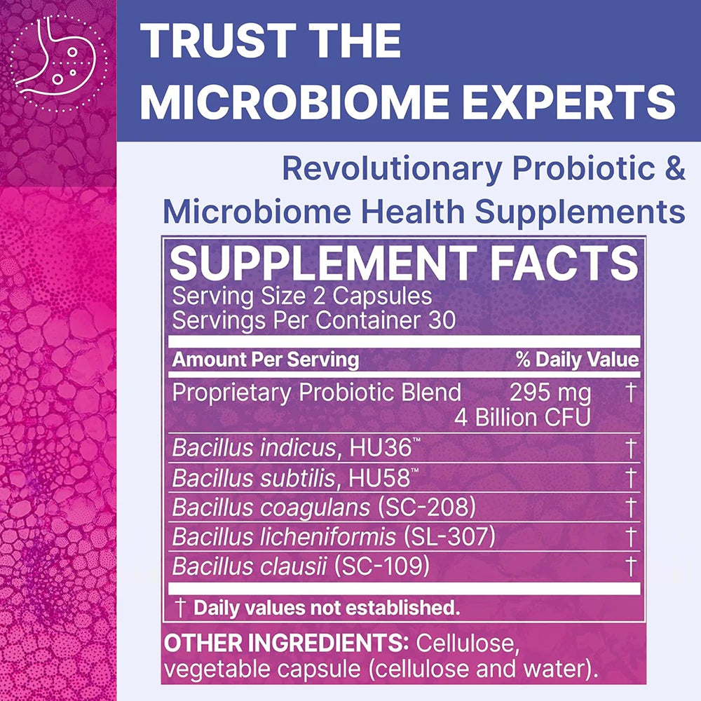 MegaSporeBiotic Probiotics Capsule for Digestive & Gut Health - Mens & Womens Probiotic Nutritional Supplements with Spore-Based Healthy supplements